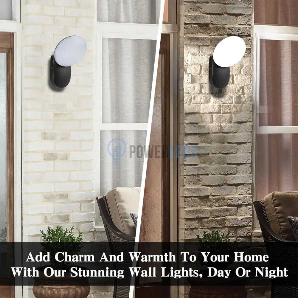 Aplica Led Exterior 12W Fy-127Y/Bk Wall Light Fixtures