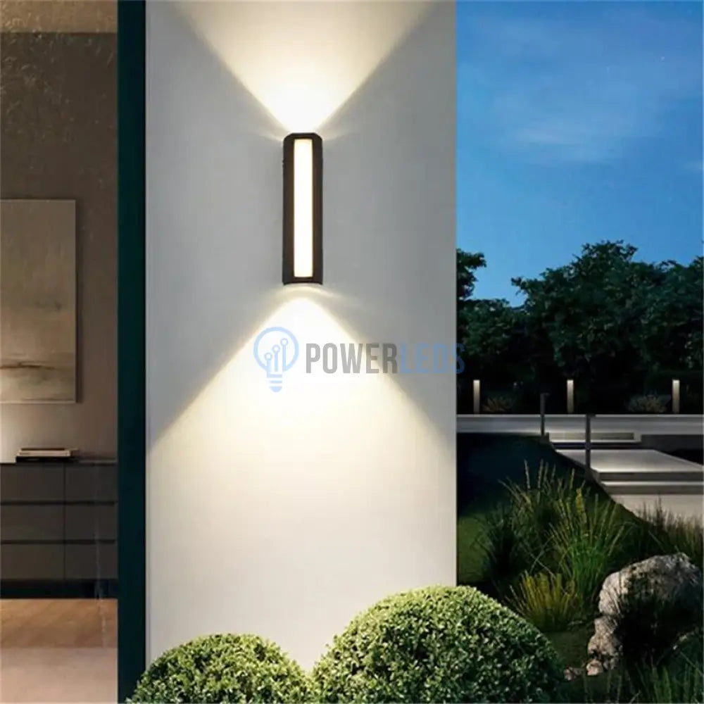 Aplica Led Exterior 12W Neagra Iluminare 3 Unghiuri Wall Light Fixtures