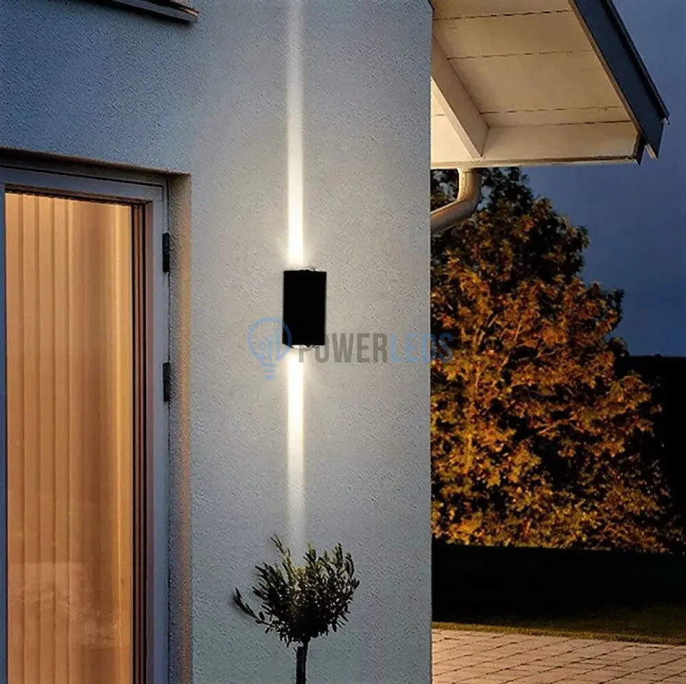 Aplica Led Exterior 2X3W Lines Neagra Wall Light Fixtures