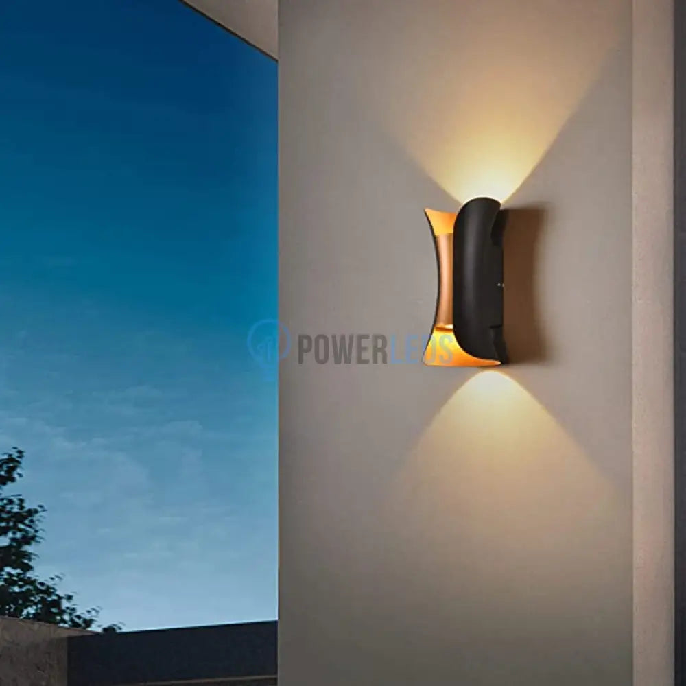 Aplica Led Exterior 2X5W Ultron Gold Wall Light Fixtures