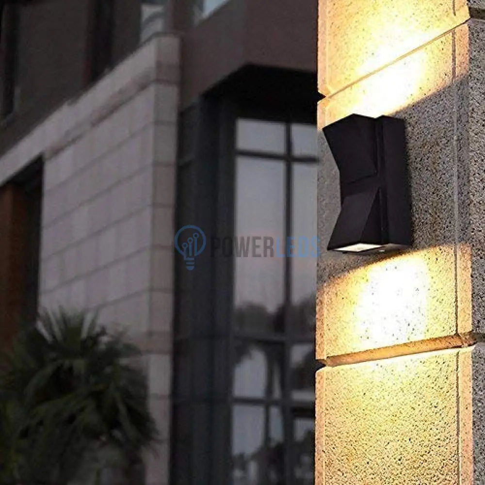 Aplica Led Exterior 2X5W V1 Neagra Wall Light Fixtures