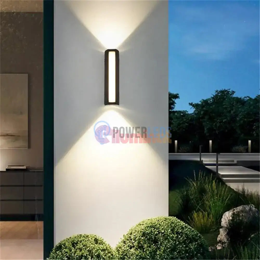 Aplica LED Exterior 12W Neagra Iluminare 3 unghiuri powerleds.ro