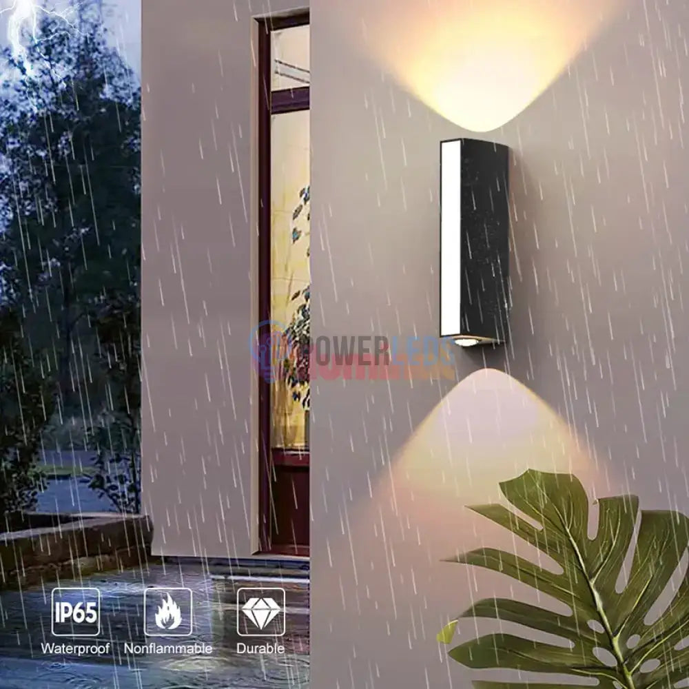 Aplica LED Exterior 12W Neagra Iluminare 3 unghiuri powerleds.ro