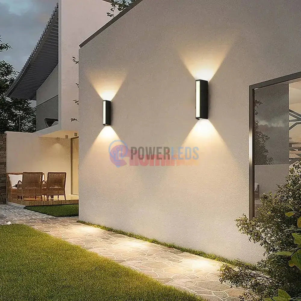 Aplica LED Exterior 12W Neagra Iluminare 3 unghiuri powerleds.ro