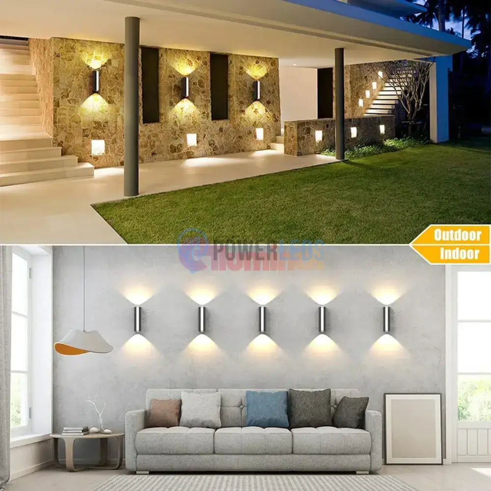 Aplica LED Exterior 12W Neagra Iluminare 3 unghiuri powerleds.ro