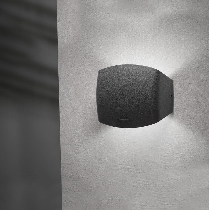 Aplica LED 3.2W CCT Abram Exterior Neagra Fumagalli