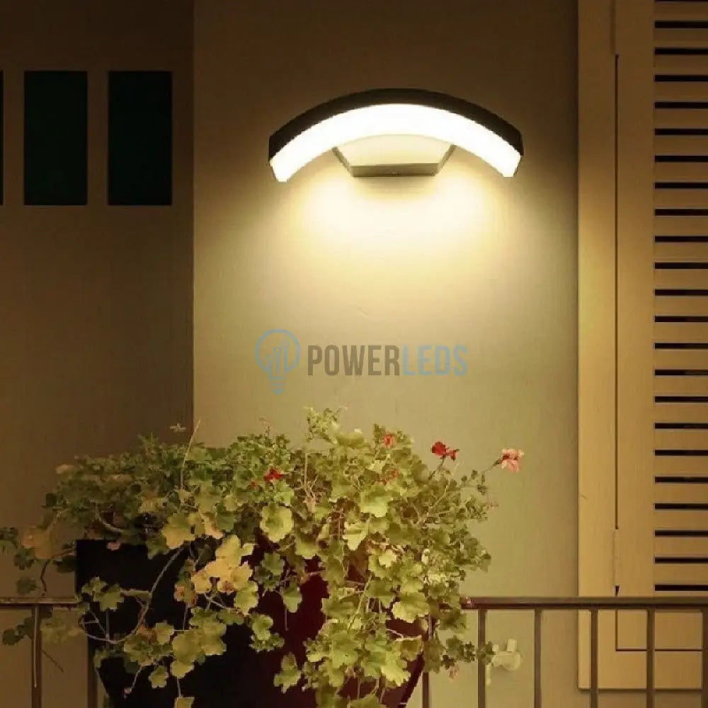 Aplica Led Exterior Helios 18W Neagra Wall Light Fixtures