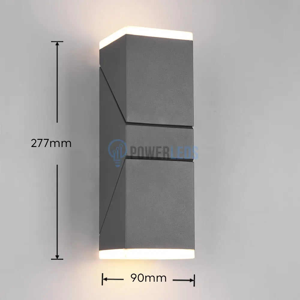 Aplica LED Exterior Premium AVON Dark Grey 28CM Wall Light Fixtures
