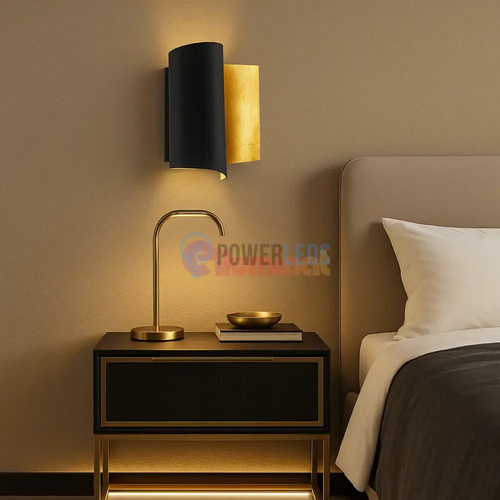 Aplica LED 40W FALICETTO GOLD & BLACK EGLO 98759 powerleds.ro