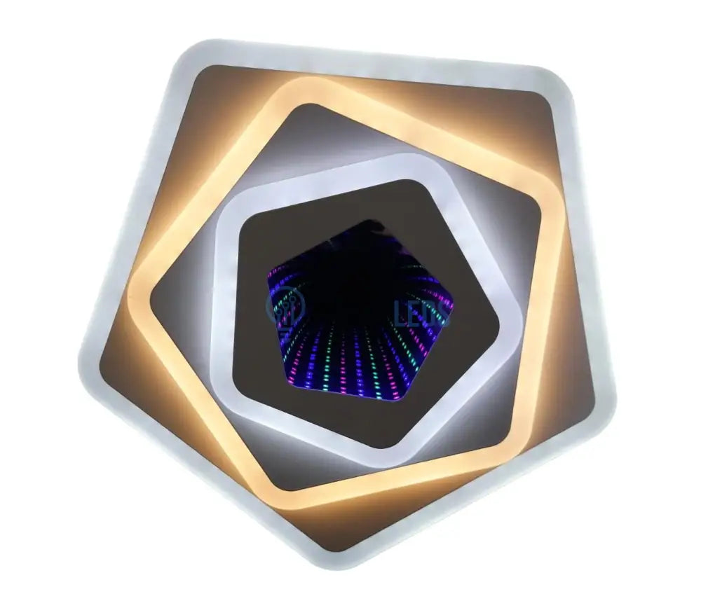 Aplica Led Galaxy 3D Pentagon Rgb Echivalent 300W Lighting Fixtures