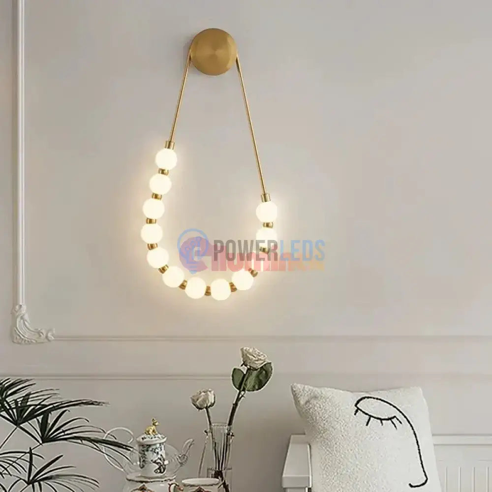Aplica LED RFAN 60W, Auriu/Alb W1001 powerleds.ro