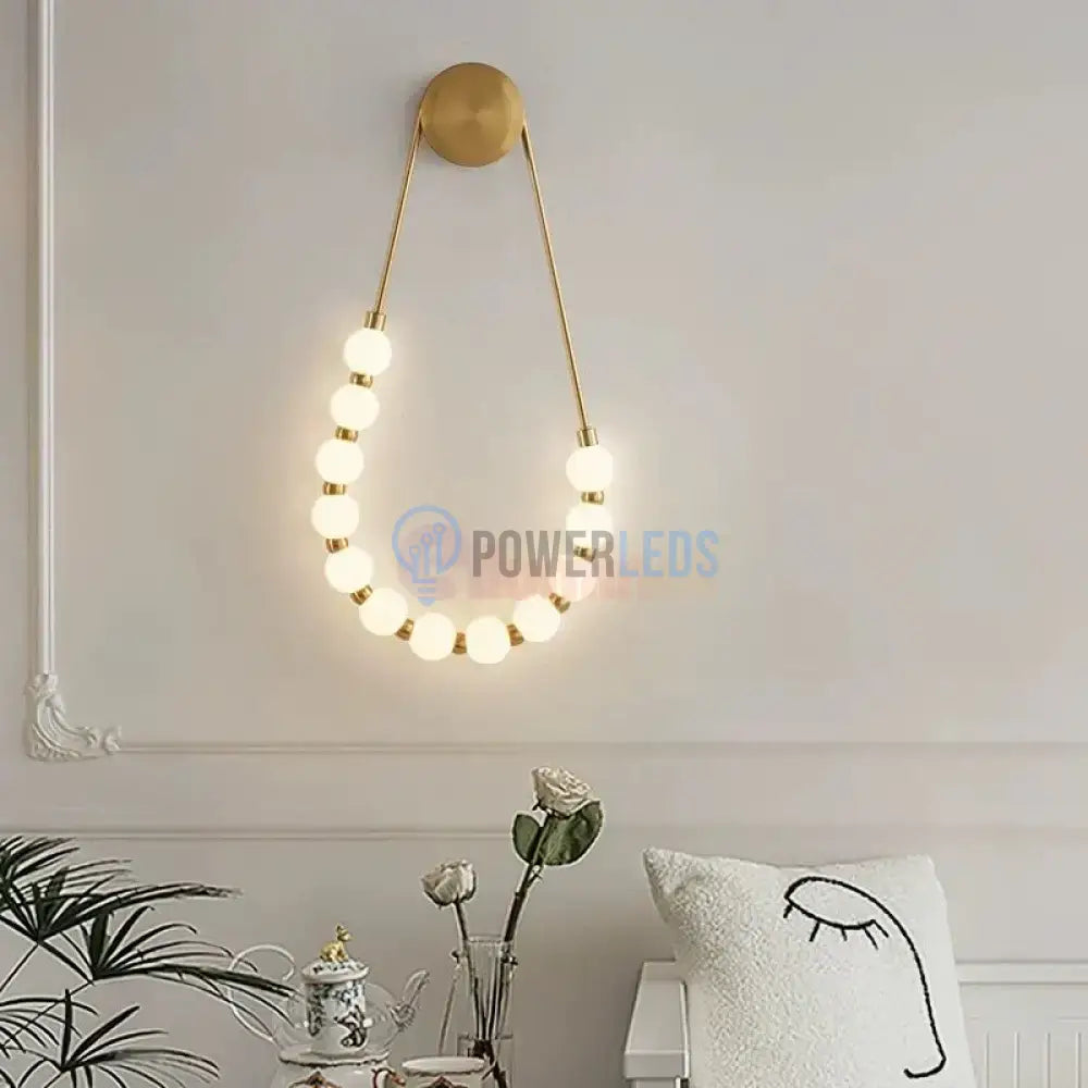 Aplica LED RFAN 60W Auriu/Alb W1001 AURIE / APLICA / APLICA PERETE Wall Light Fixtures