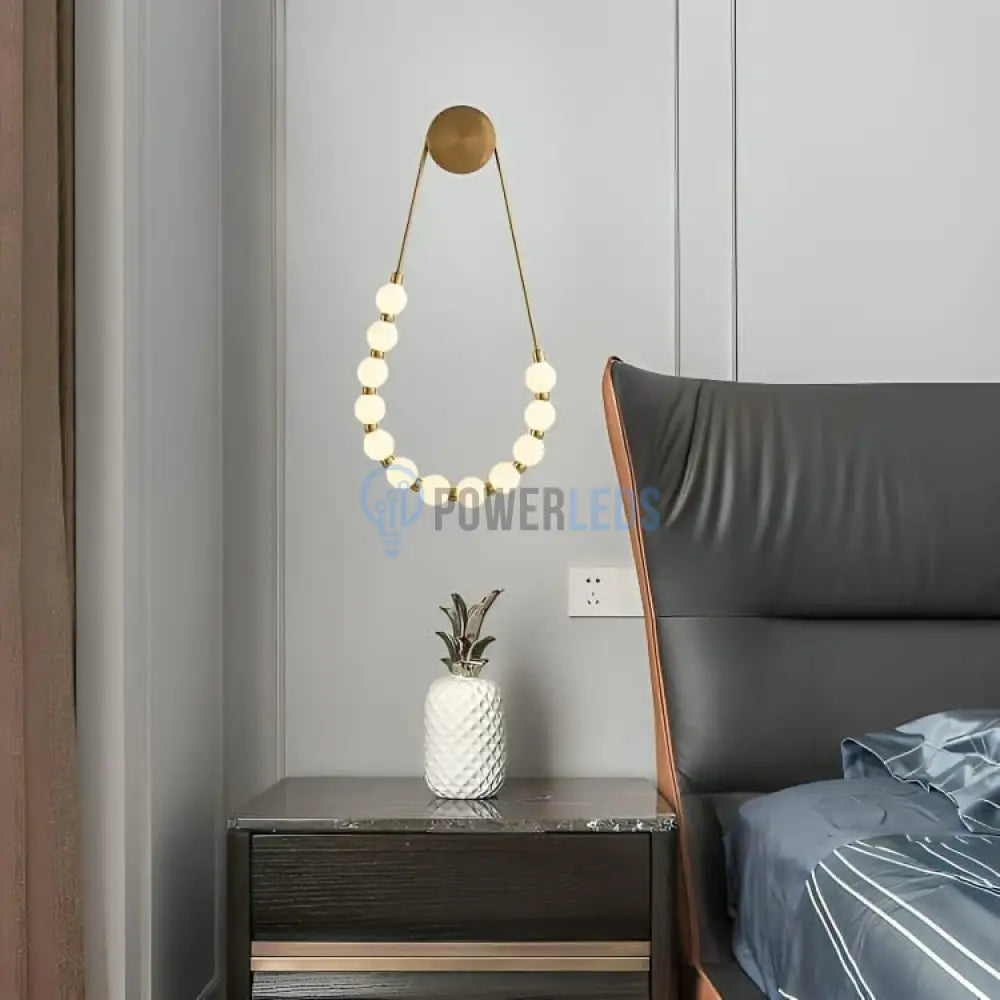 Aplica LED RFAN 60W, Auriu/Alb W1001 powerleds.ro