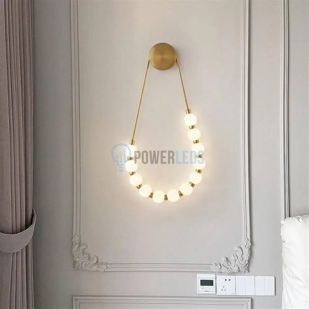 Aplica LED RFAN 60W, Auriu/Alb W1001 powerleds.ro