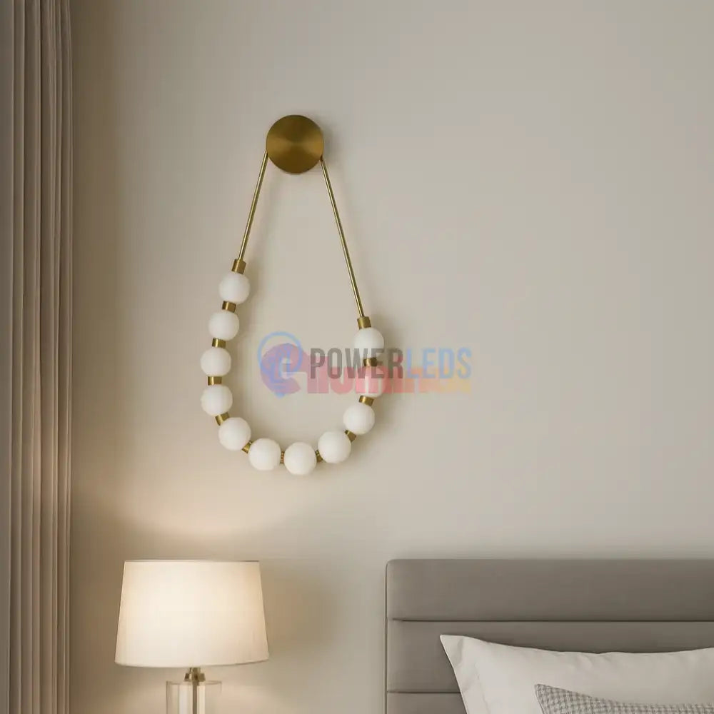 Aplica LED RFAN 60W, Auriu/Alb W1001 powerleds.ro