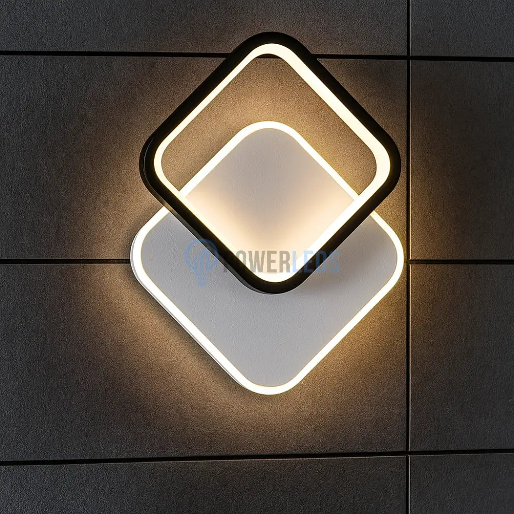 Aplica LED KARO 24W Black & White Echivalent 2400 lm Wall Light Fixtures