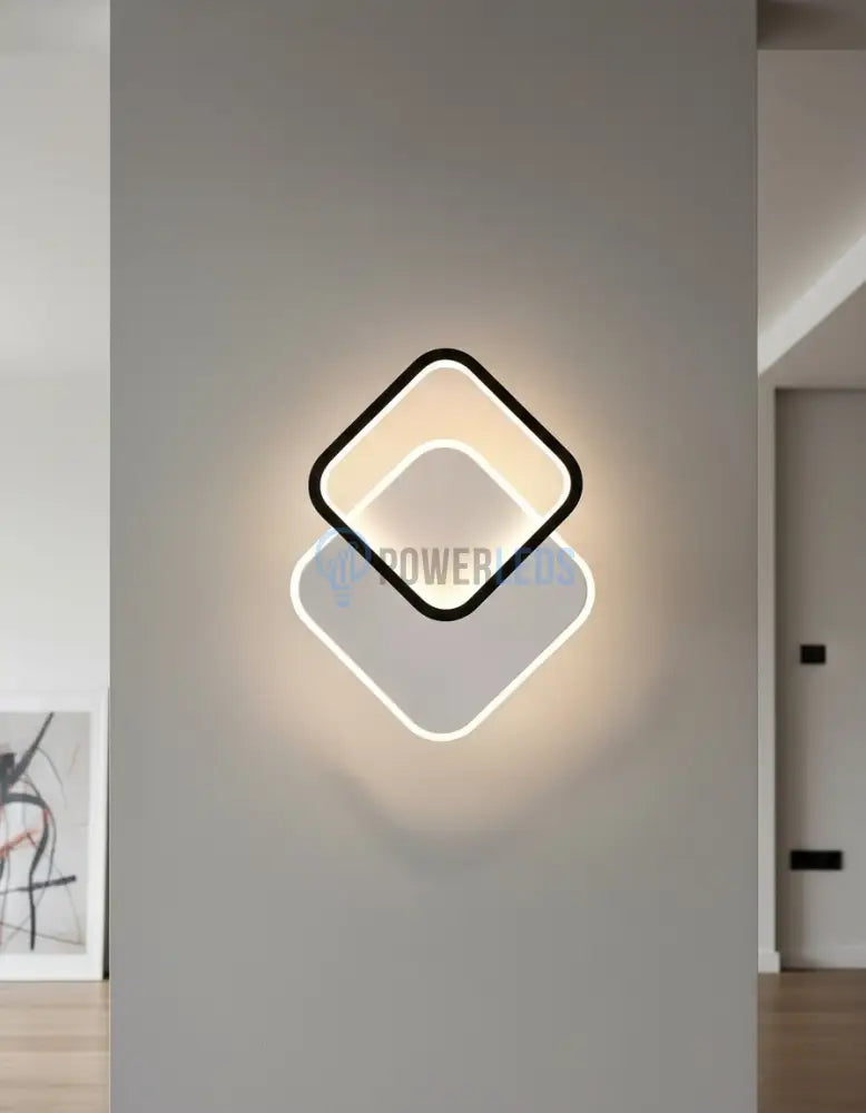 Aplica LED KARO 24W Black & White Echivalent 2400 lm Wall Light Fixtures