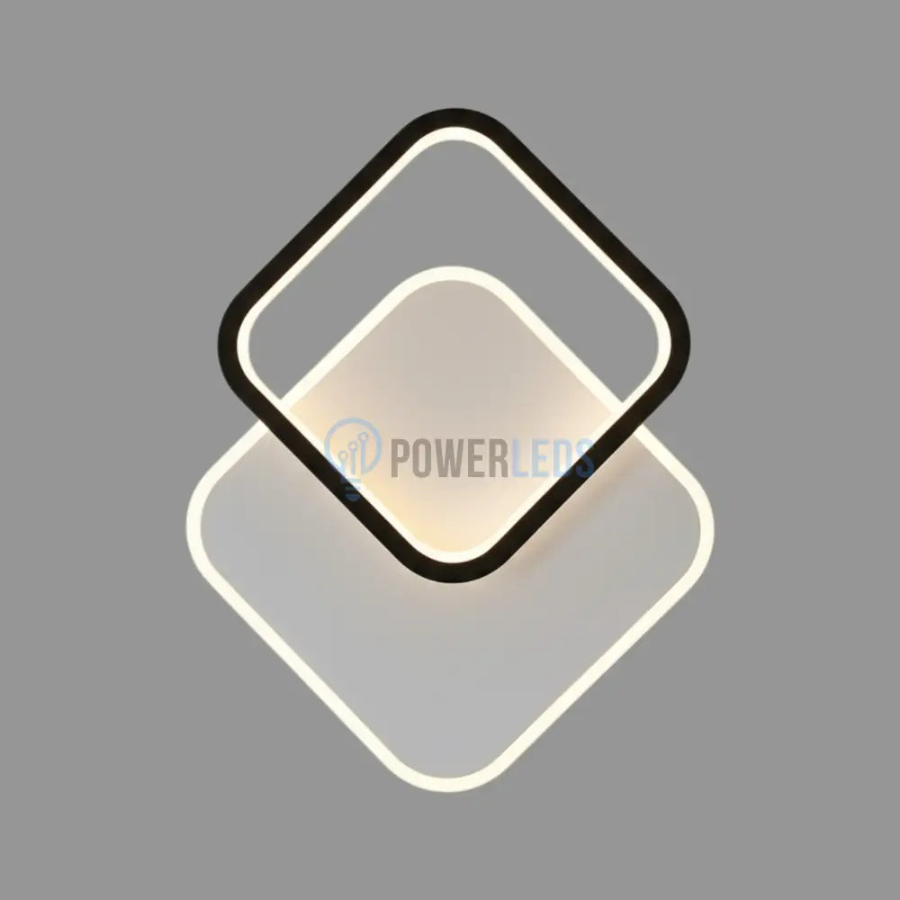 Aplica LED KARO 24W Black & White Echivalent 2400 lm Wall Light Fixtures