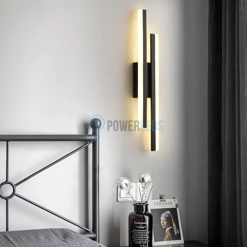 Aplica Led Linnes 12W Neagra Wall Light Fixtures