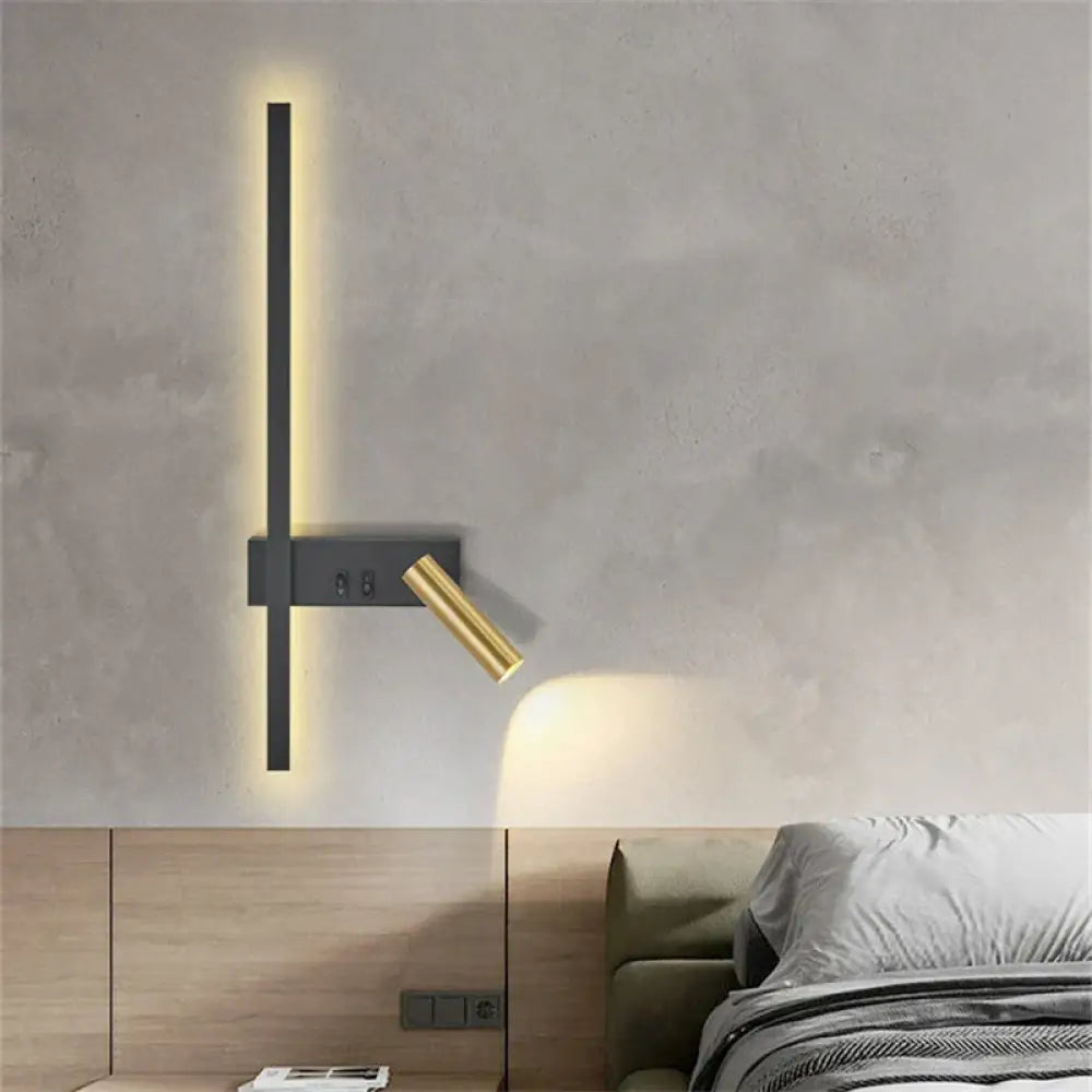 Aplica Led Luanda 9W Neagra Wall Light Fixtures
