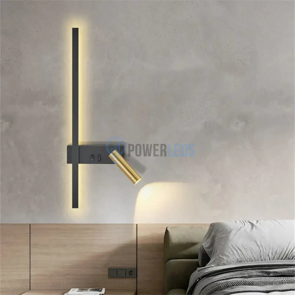 Aplica Led Luanda 9W Neagra Wall Light Fixtures