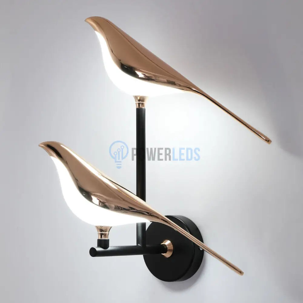 Aplica Led Luxury Golden Double Swallow Wall Light Fixtures