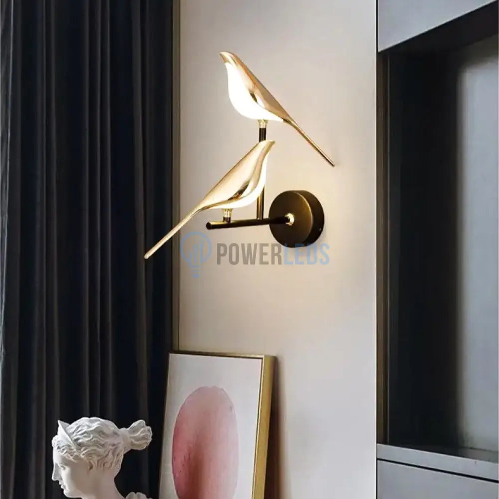 Aplica Led Luxury Golden Double Swallow Wall Light Fixtures