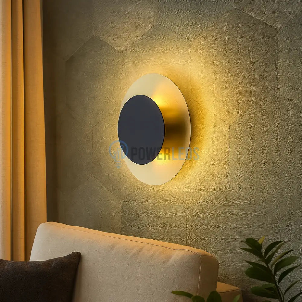 Aplica LED Modern TOCINA Negru+Auriu powerleds.ro