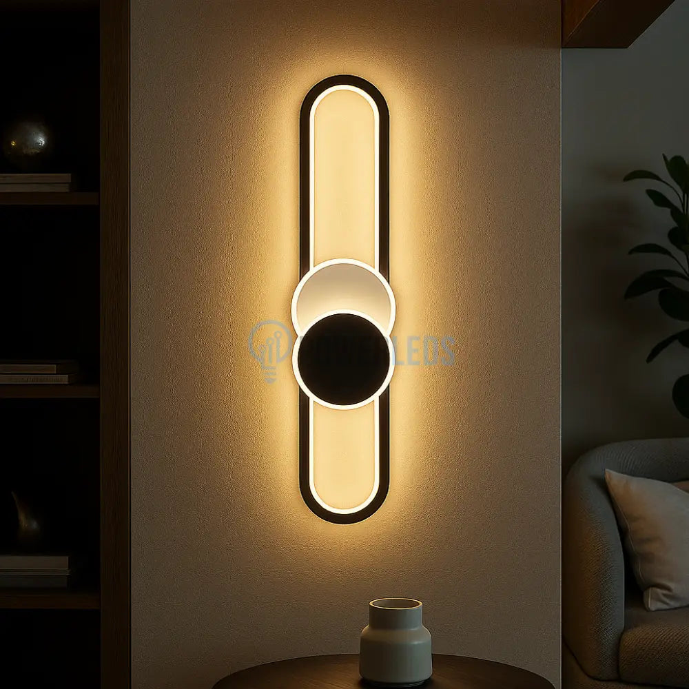 Aplica LED MOZZY 60cm Black Echivalent 74W Wall Light Fixtures