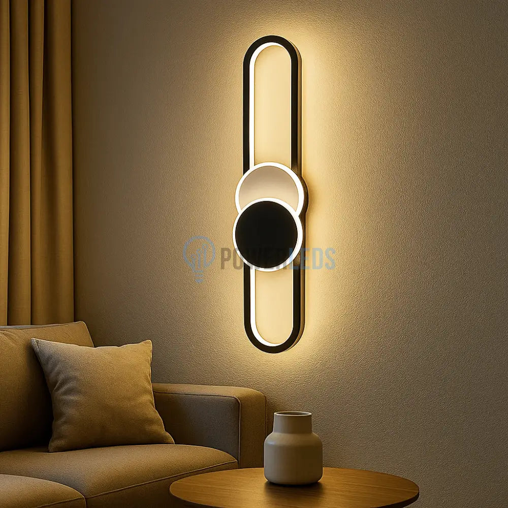 Aplica LED MOZZY 60cm Black Echivalent 74W Wall Light Fixtures