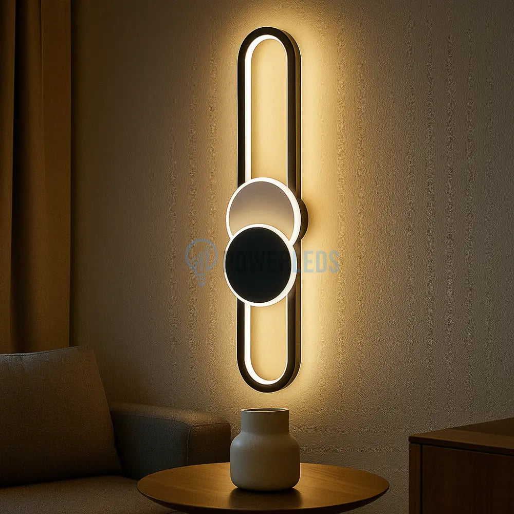 Aplica LED MOZZY 80cm Black Echivalent 90W Wall Light Fixtures