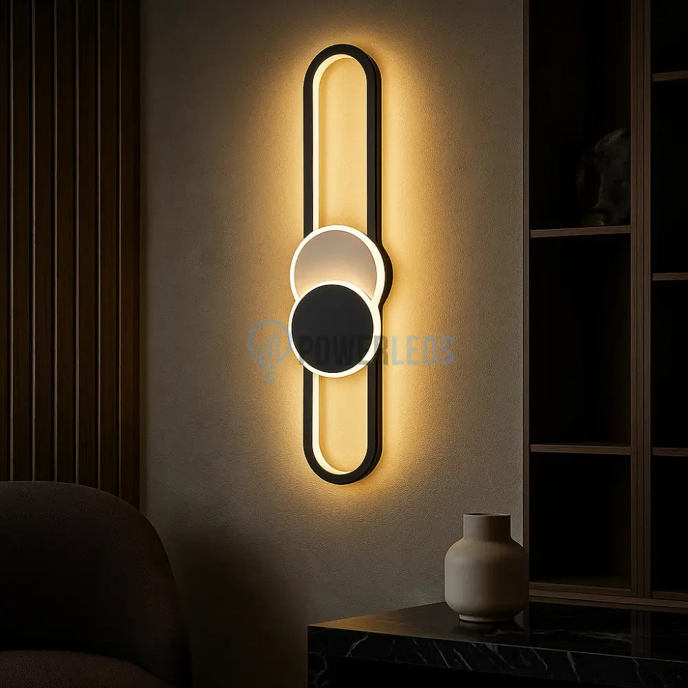 Aplica LED MOZZY 80cm Black Echivalent 90W Wall Light Fixtures