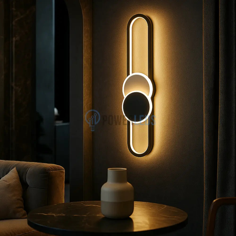 Aplica LED MOZZY 80cm Black Echivalent 90W Wall Light Fixtures