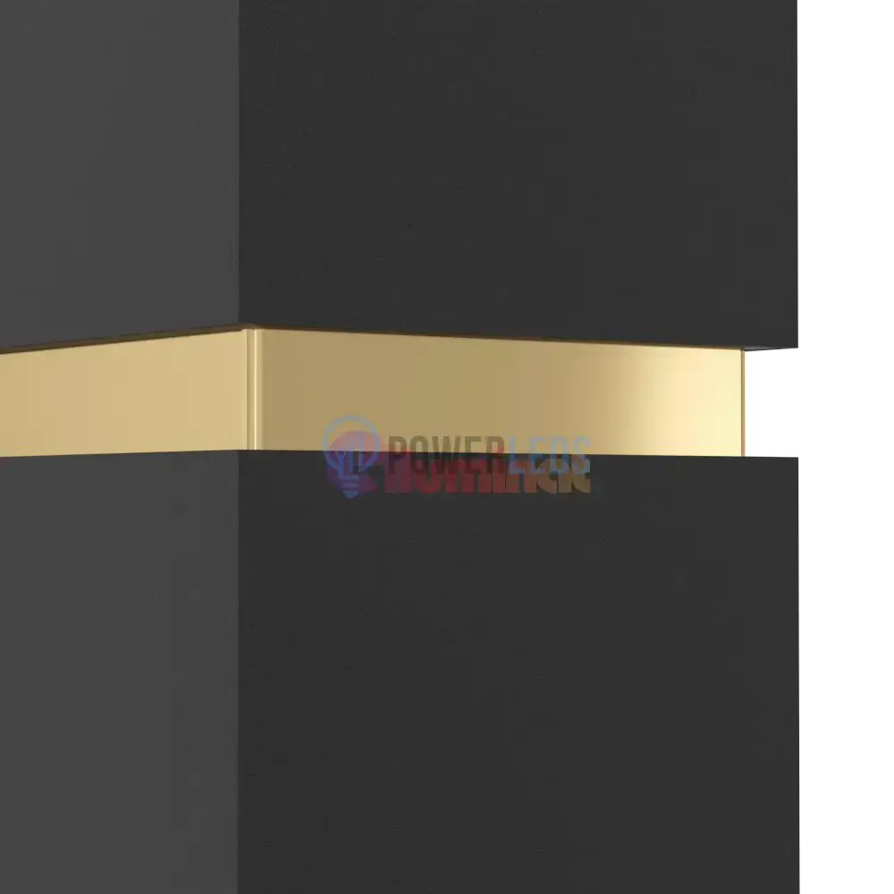 Aplica LED 2X2,8W PASSA EGLO NEGRU+AURIU 95373 powerleds.ro