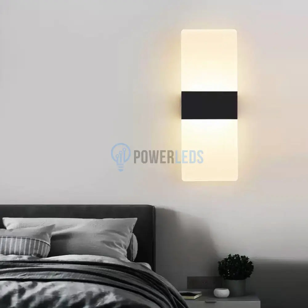 Aplica Led Perete 12W Sublime Square Black Wall Light Fixtures