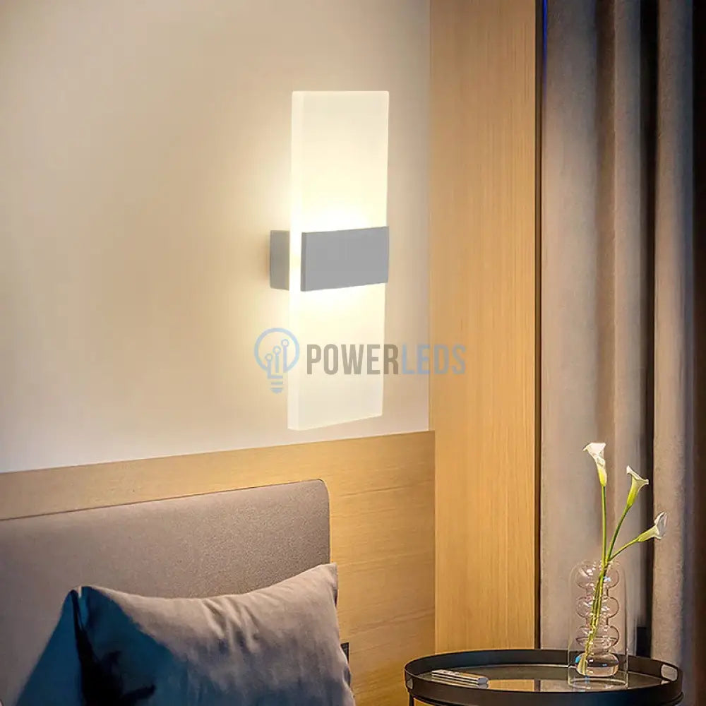 Aplica Led Perete 12W Sublime Square Silver Wall Light Fixtures