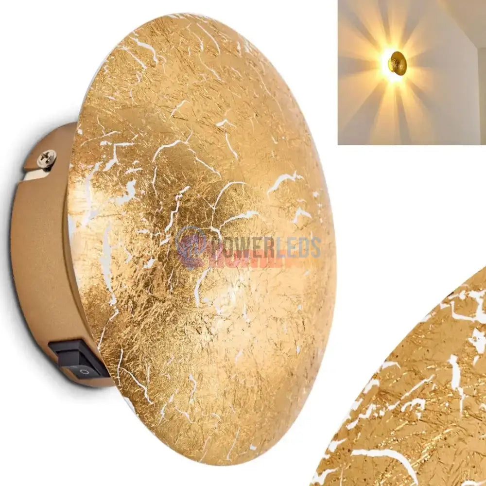 Aplica LED Perete Gold CHIROS powerleds.ro