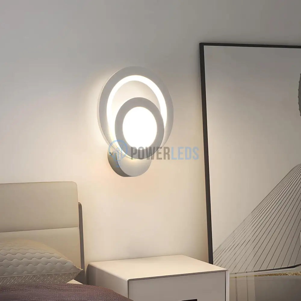 Aplica LED Perete MUSE Alba Echivalent 100W APLICA PERETE / ALBA / CIRCLE DESIGN Wall Light Fixtures