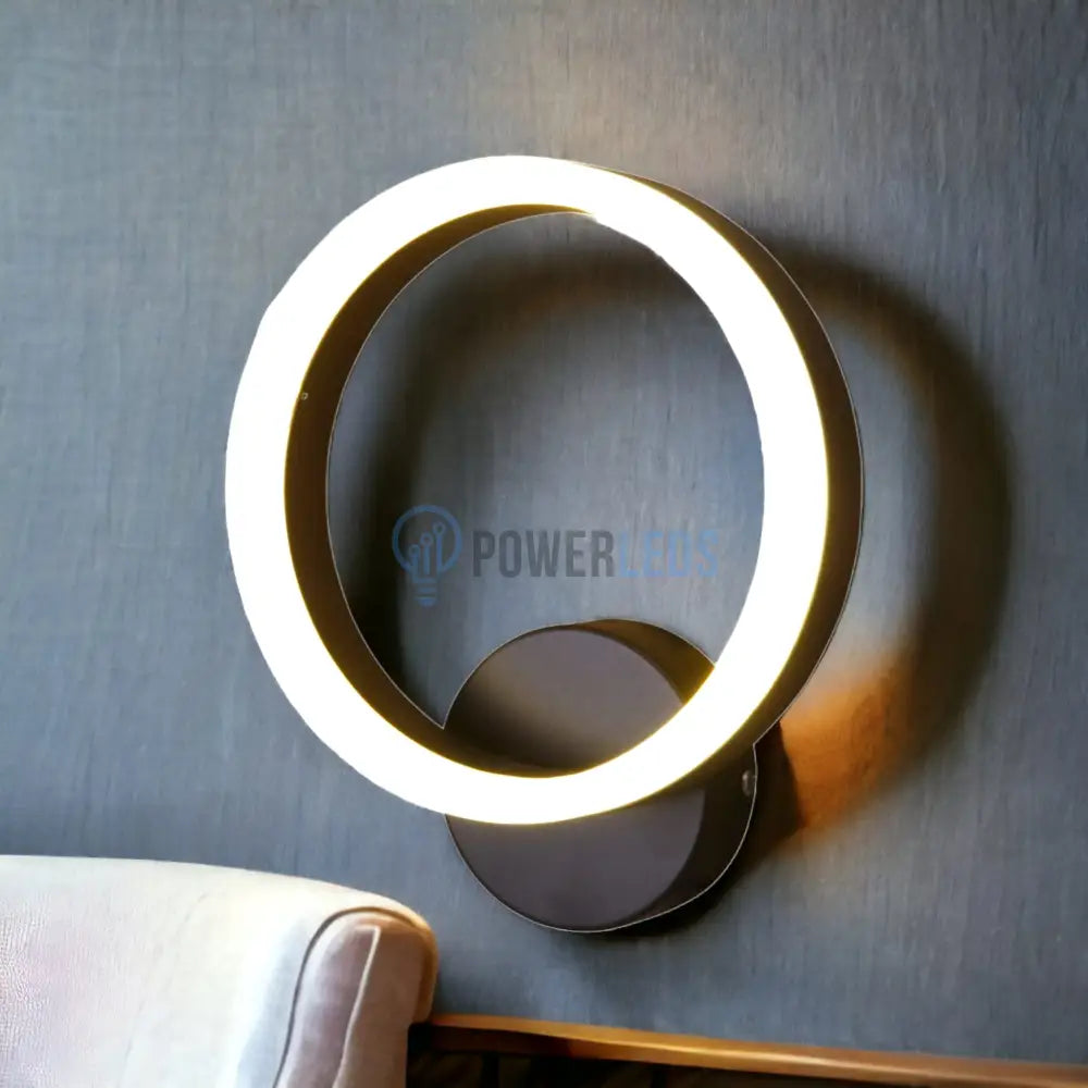 Aplica Led Premium Circle Black Design 5208 Wall Light Fixtures