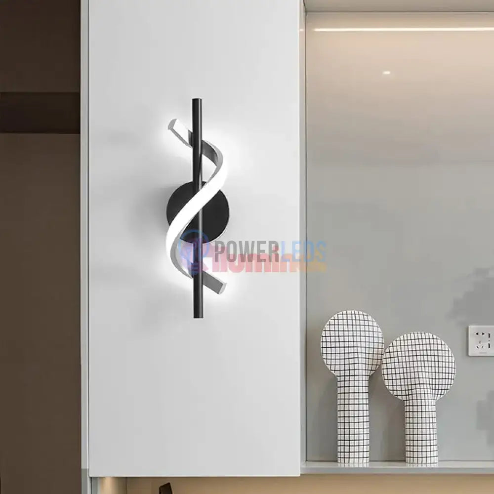Aplica LED ROKO 10W Neagra Echivalent 120W powerleds.ro