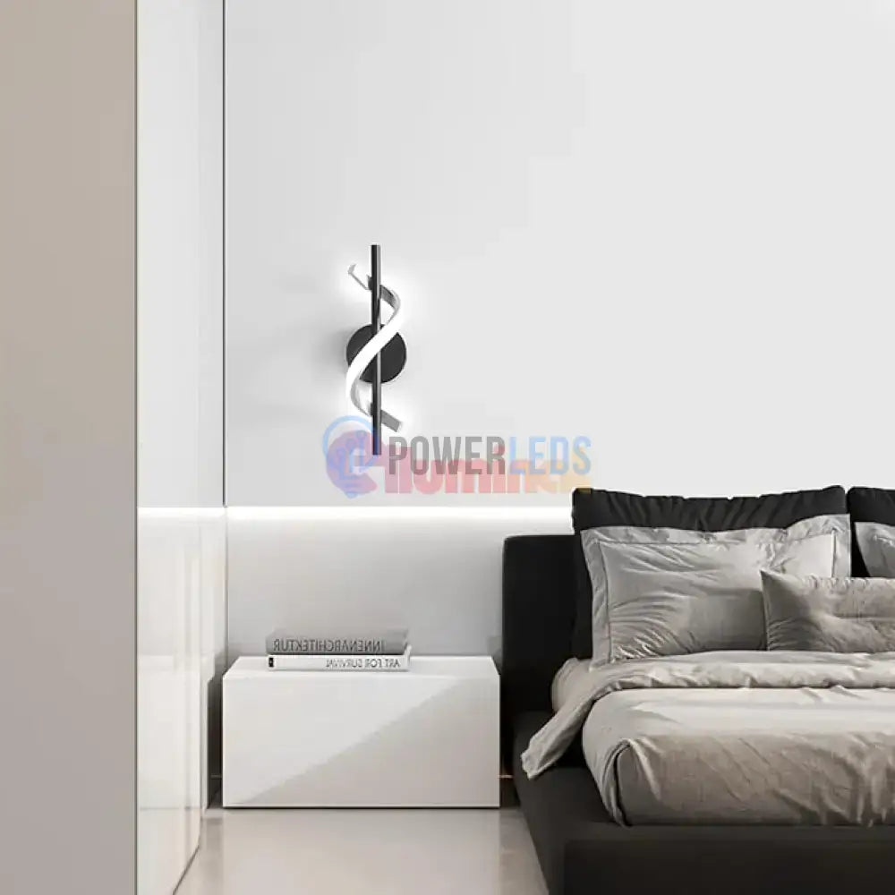 Aplica LED ROKO 10W Neagra Echivalent 120W powerleds.ro