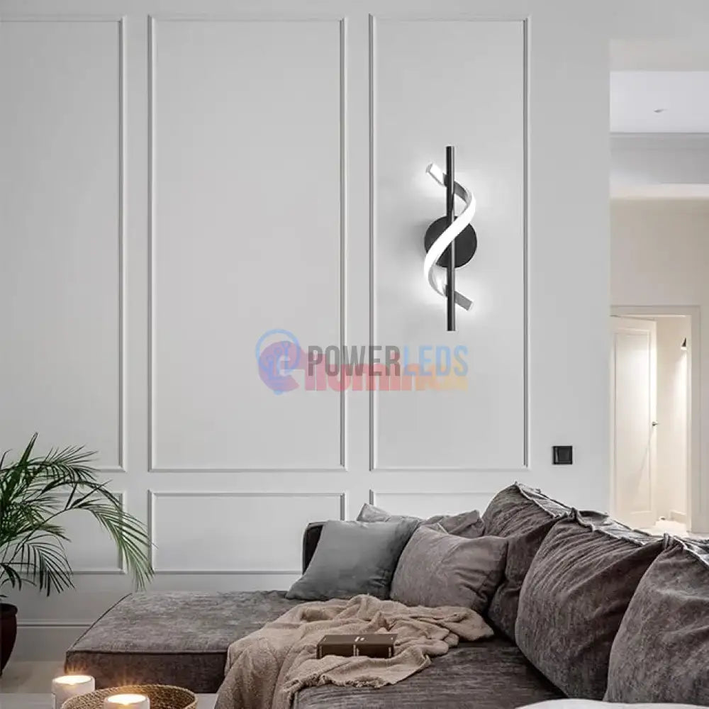 Aplica LED ROKO 10W Neagra Echivalent 120W powerleds.ro