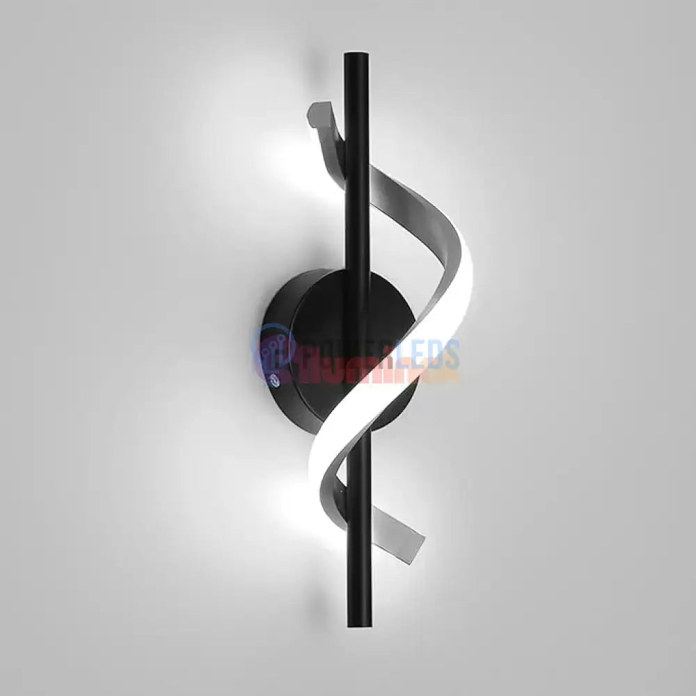 Aplica LED ROKO 10W Neagra Echivalent 120W powerleds.ro