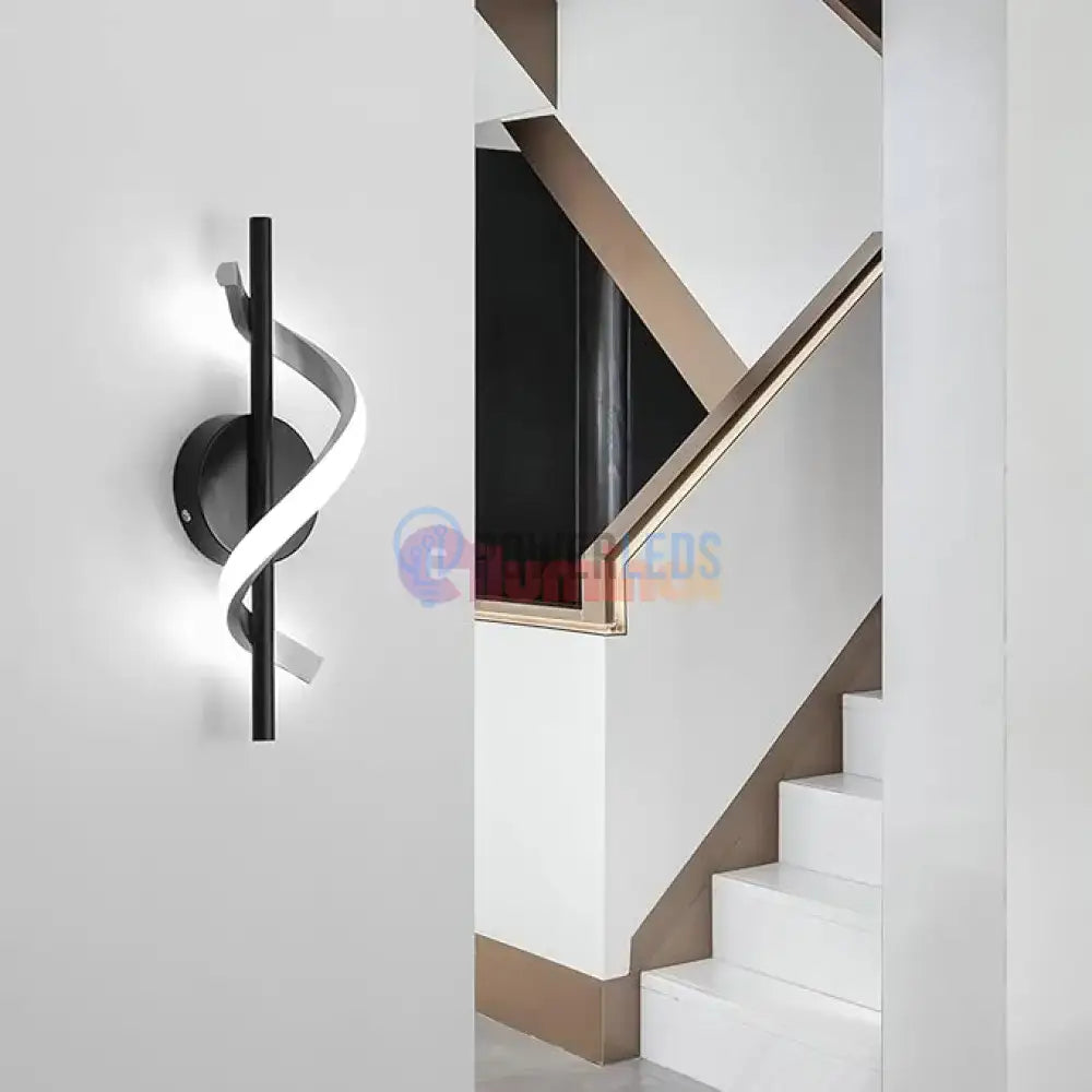 Aplica LED ROKO 10W Neagra Echivalent 120W powerleds.ro