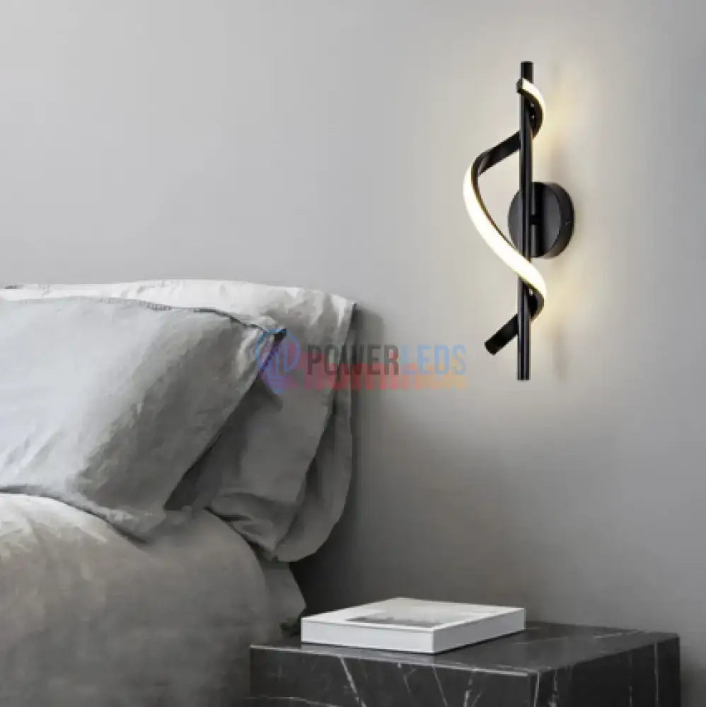 Aplica LED ROKO 10W Neagra Echivalent 120W powerleds.ro