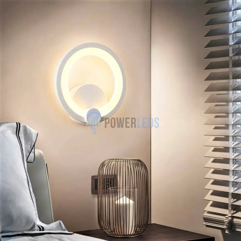 Aplica Led 13W Round Alba Cu 3 Lumini Echivalent 120W Wall Light Fixtures