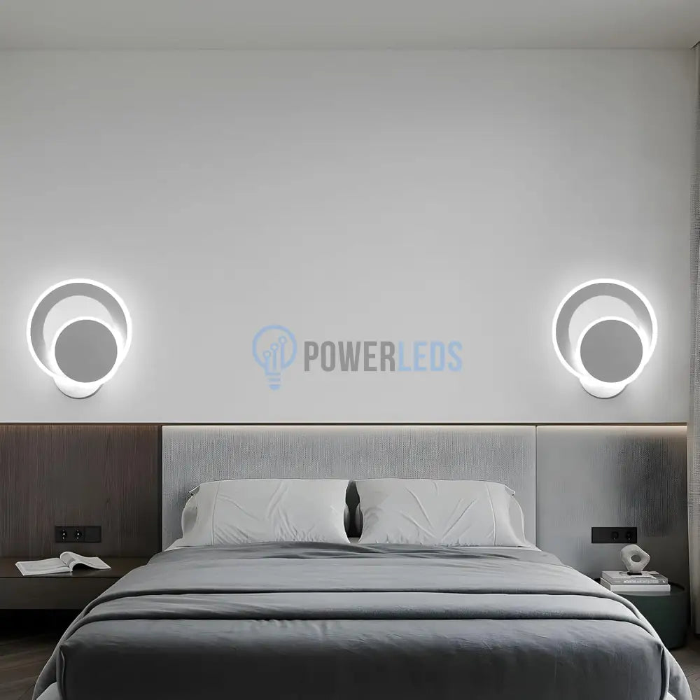 Aplica LED Round Reglabila Alba Echivalent 150W ALBA / CIRCLE DESIGN / APLICA PERETE Wall Light Fixtures