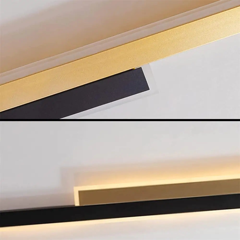 Aplica Led Scarlet 22W 80Cm Negru + Auriu Wall Light Fixtures
