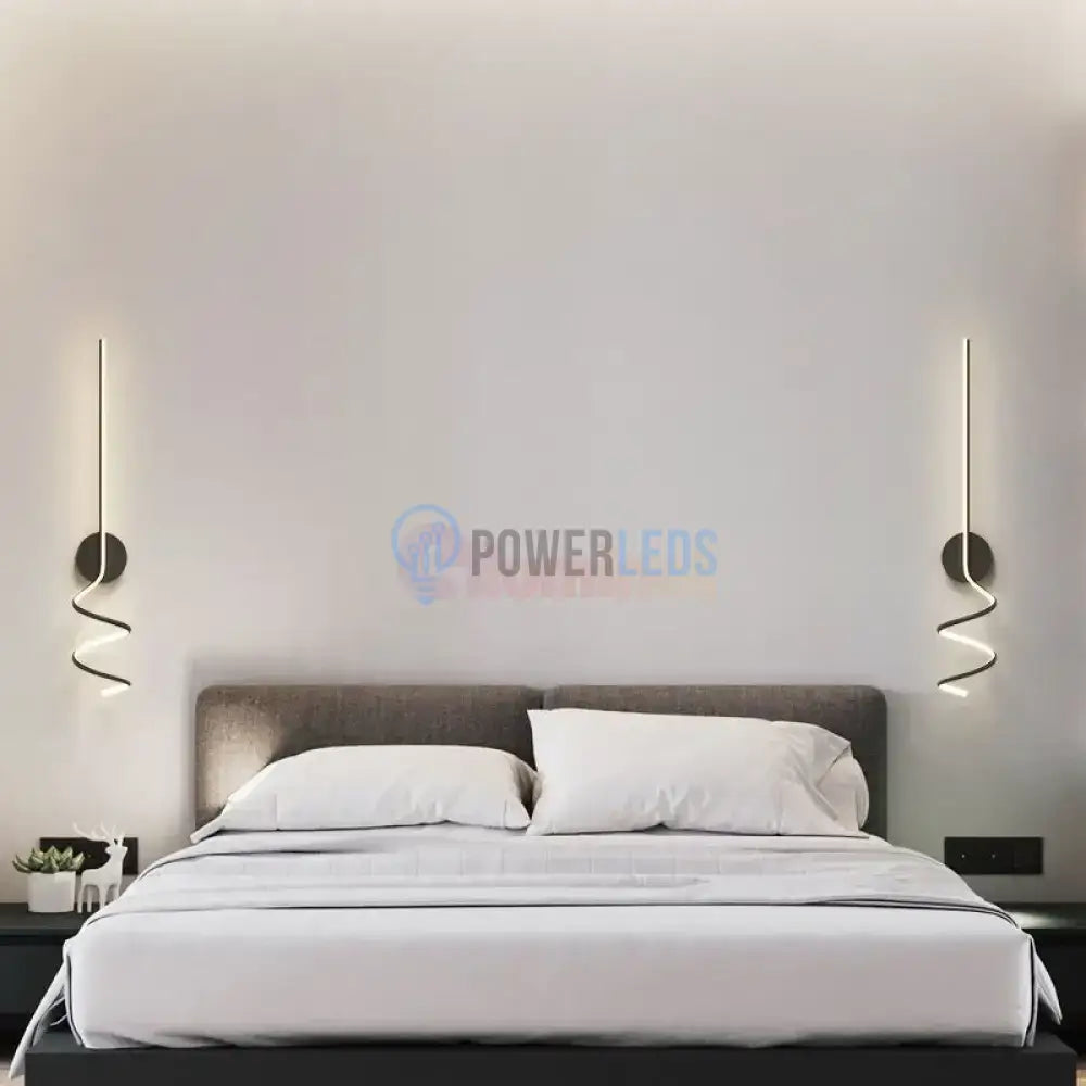 Aplica Led Serpent Black 44W Wall Light Fixtures