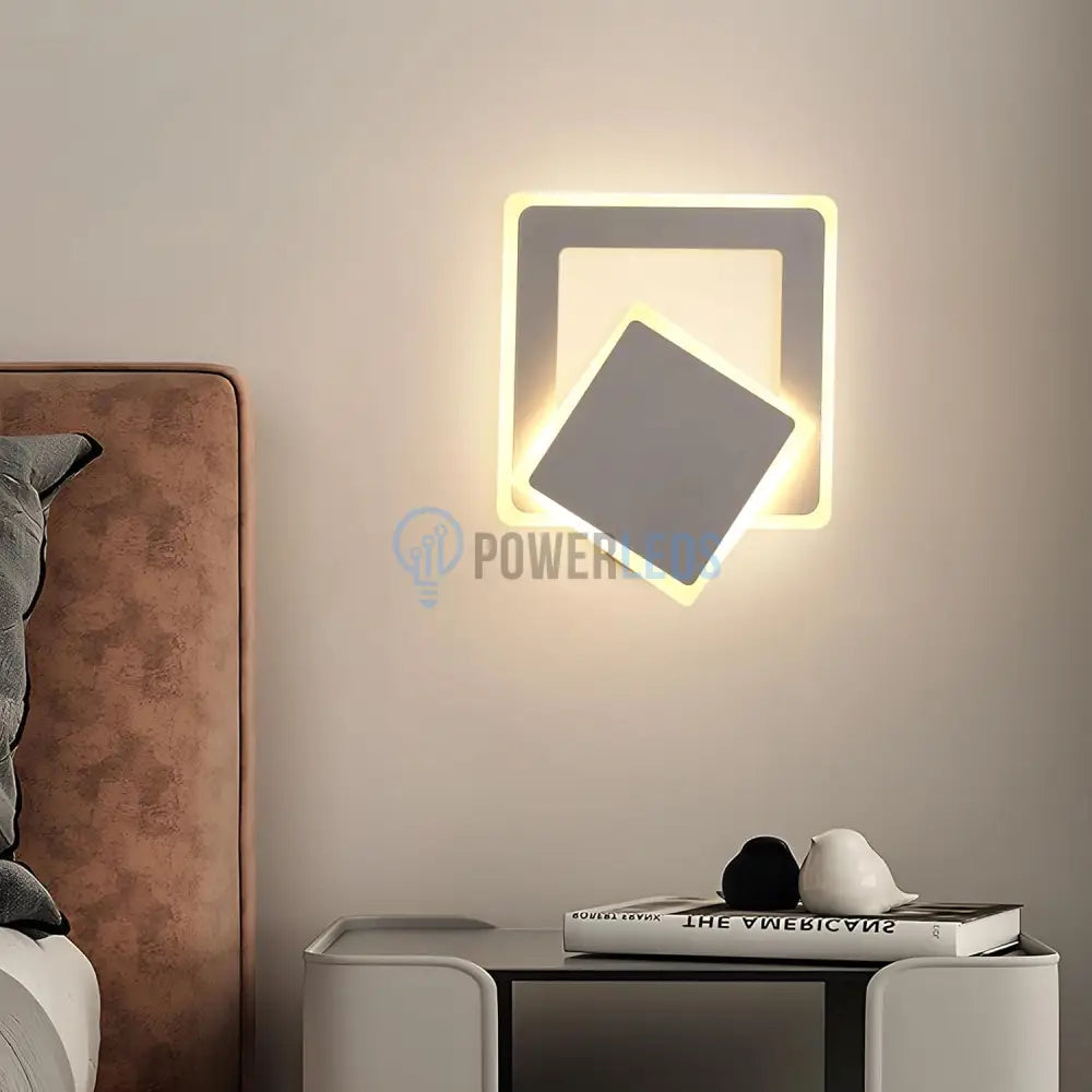 Aplica LED Square Reglabila Alba Echivalent 150W ALBA / SQUARE DESIGN / APLICA PERETE Wall Light Fixtures